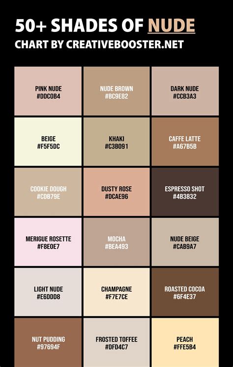 Shades of Nude Color – 50+ Shades to Discover